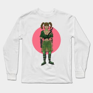 Dystopian Space Scavenger Woman Long Sleeve T-Shirt